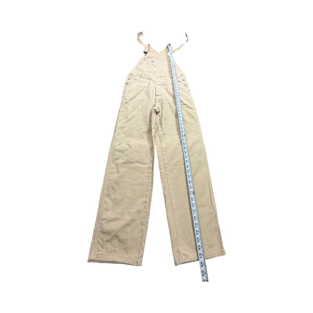 Guess Overalls Womens M 36x30 Tan Vintage 90s Cotton Utility Boho - Picture 10 of 15